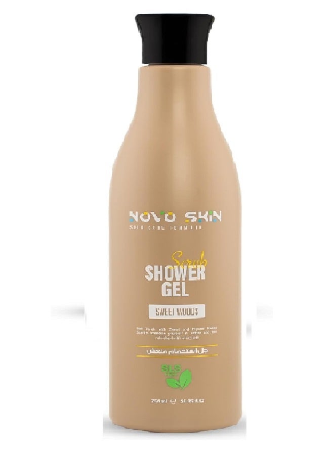 Skin Shower Gel Scrub Sweet Wood 750 ml
